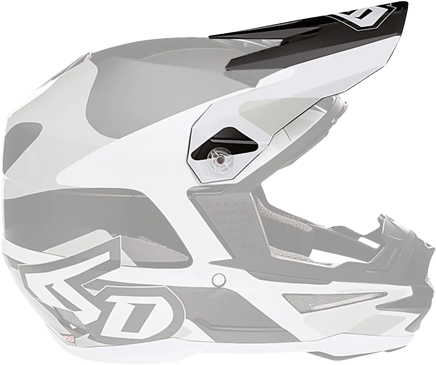 6D ATR-1 Visor - White 72-3729