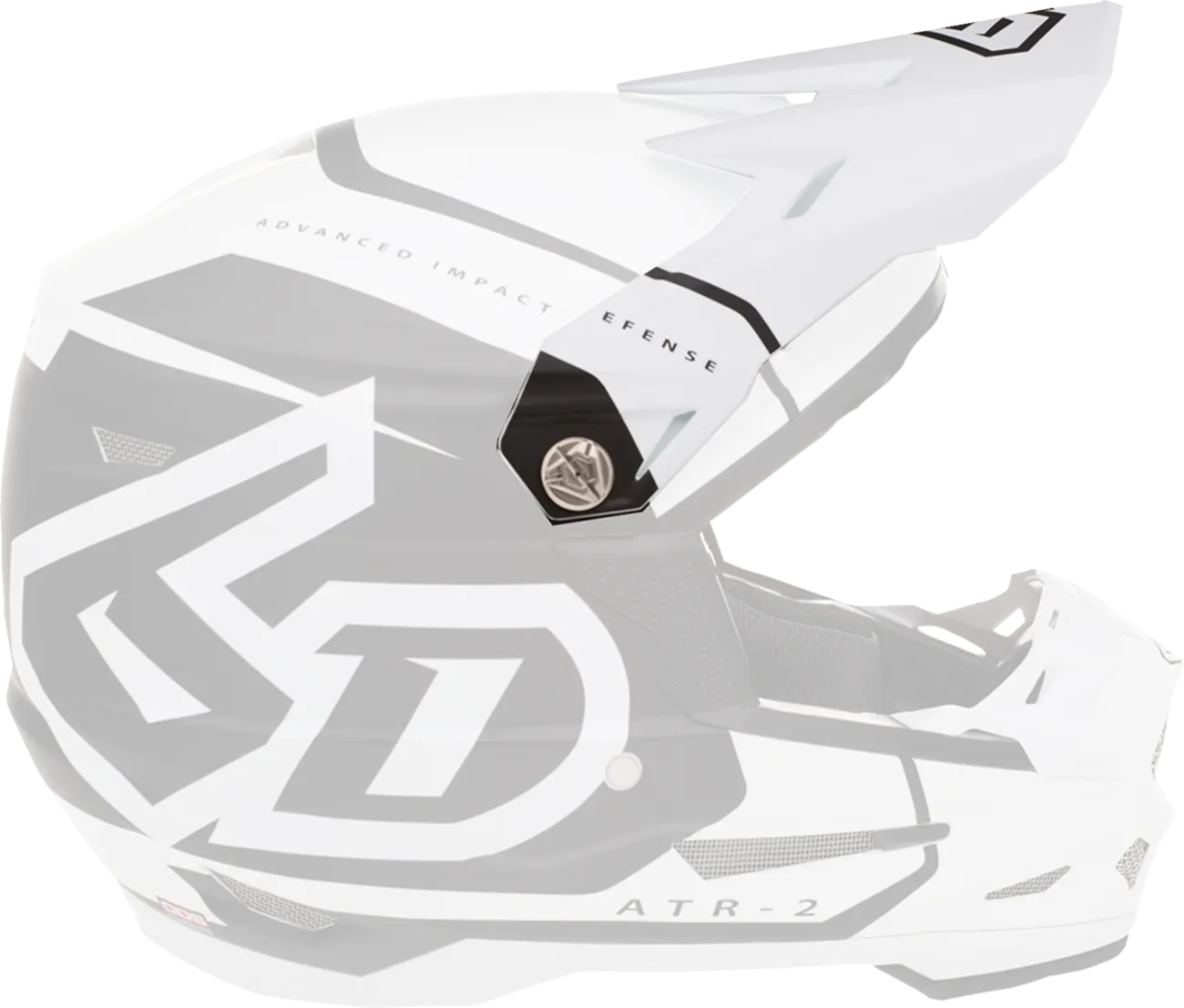 6D ATR-2 Visor - Torque - White 72-6113