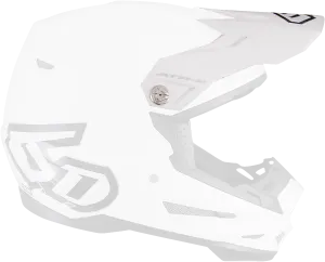 6D ATR-2 Visor - White 72-6054
