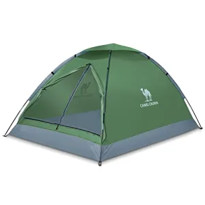 CAMEL CROWN 4/5 Person Camping Dome Tent with Removable Rain Fly Waterproof Family Tent Easy Set Up Lightweight Outdoor Tent for Camping Backpacking Hiking