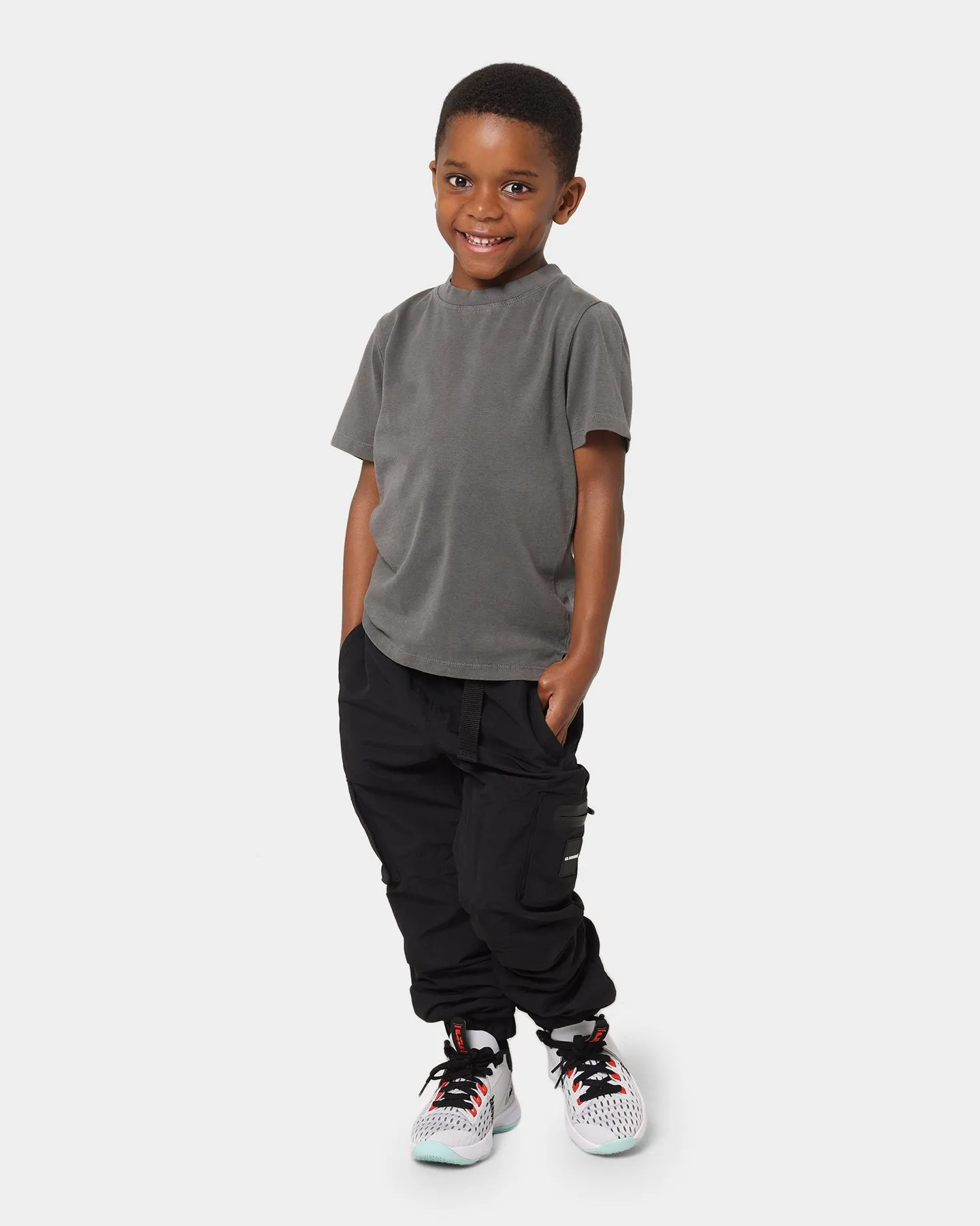 EN ES Kid's Survival T-Shirt Washed Grey