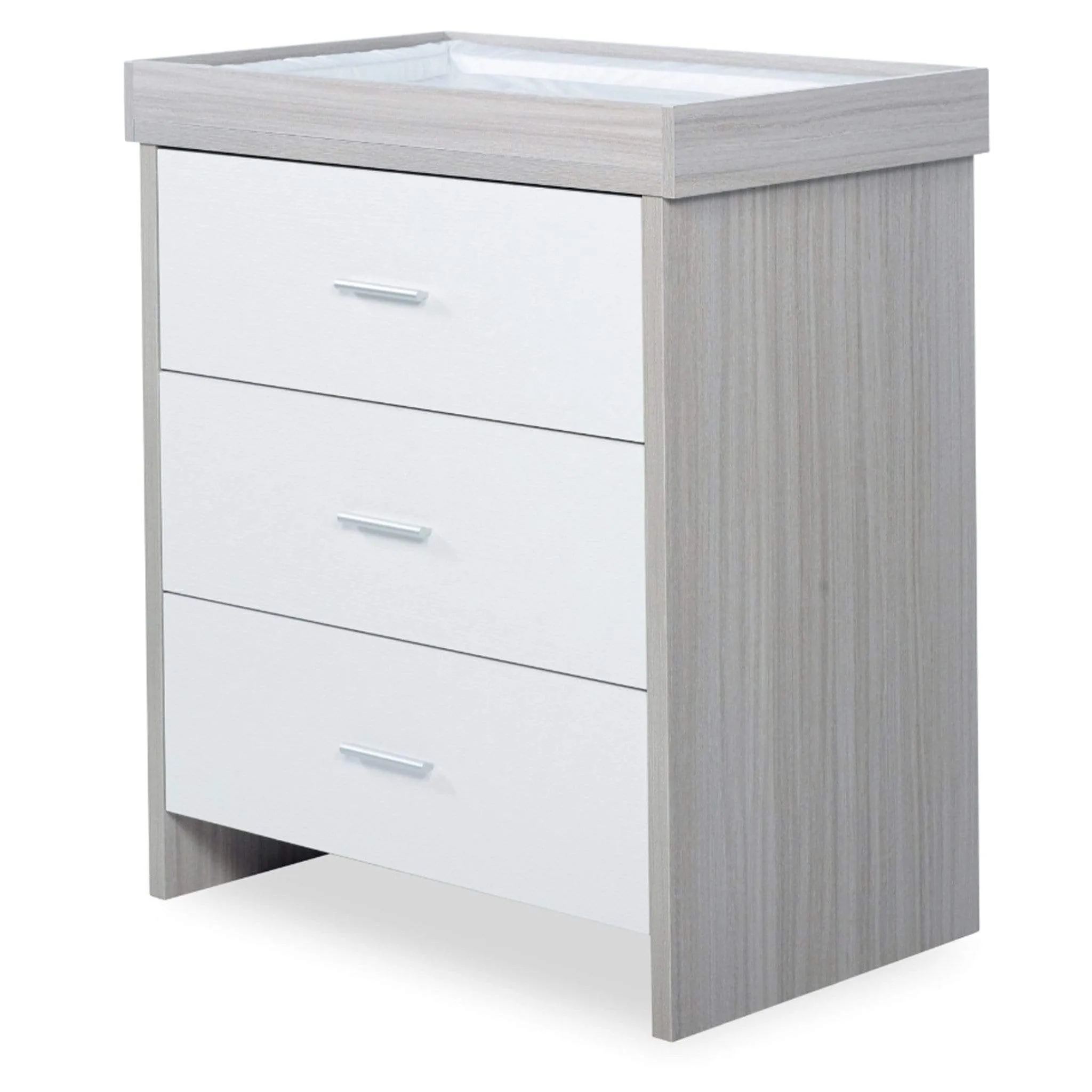 Ickle Bubba Pembrey 3 Piece Furniture Set and Under Drawer Ash Grey & White