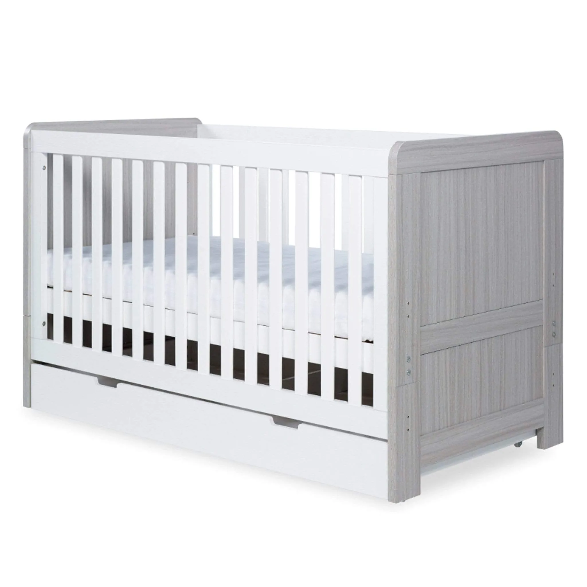 Ickle Bubba Pembrey 3 Piece Furniture Set and Under Drawer Ash Grey & White