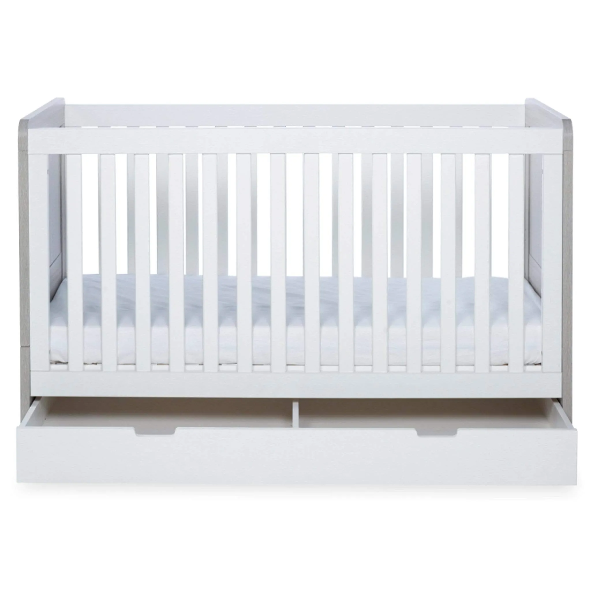 Ickle Bubba Pembrey 3 Piece Furniture Set and Under Drawer Ash Grey & White
