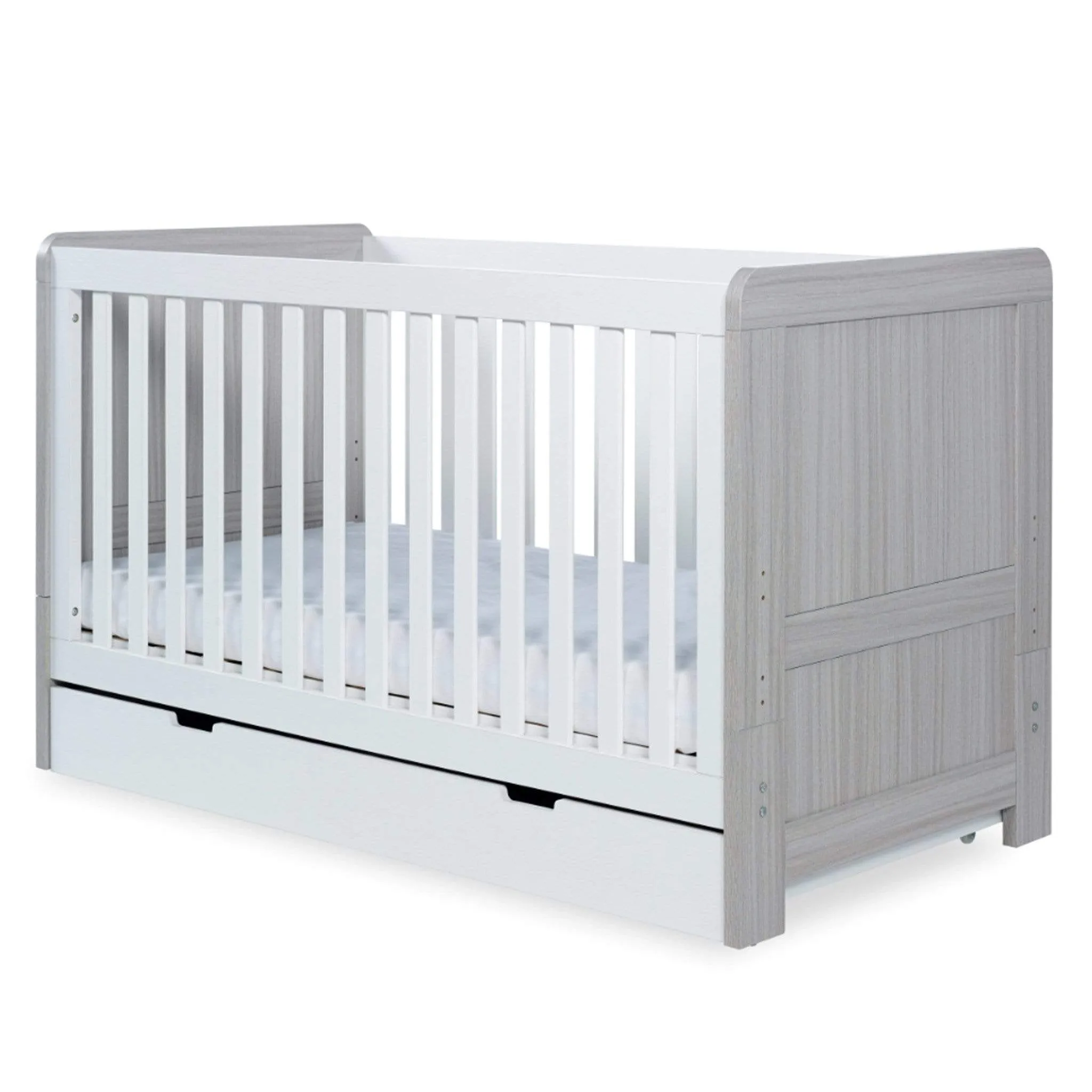 Ickle Bubba Pembrey 3 Piece Furniture Set and Under Drawer Ash Grey & White