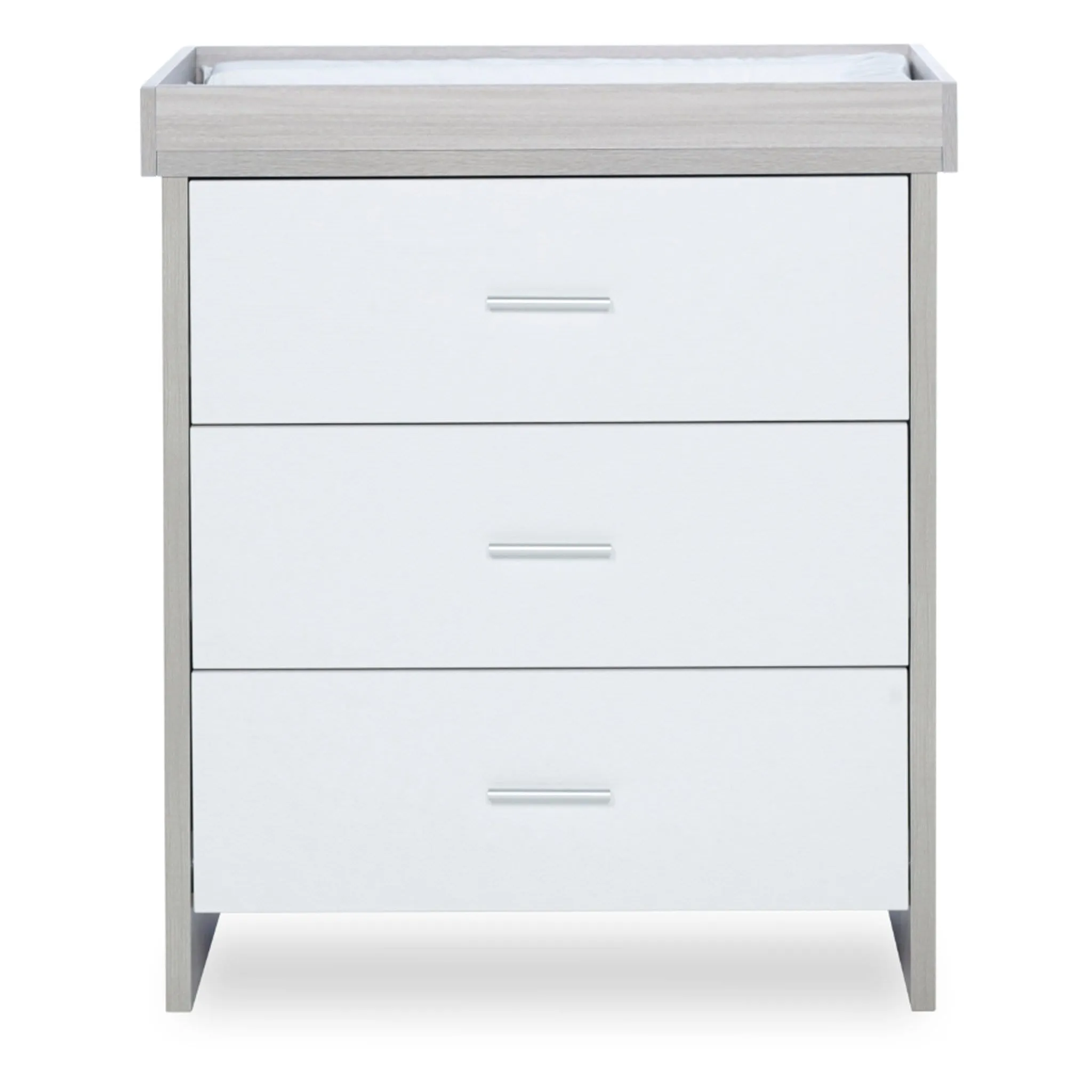 Ickle Bubba Pembrey 3 Piece Furniture Set and Under Drawer Ash Grey & White