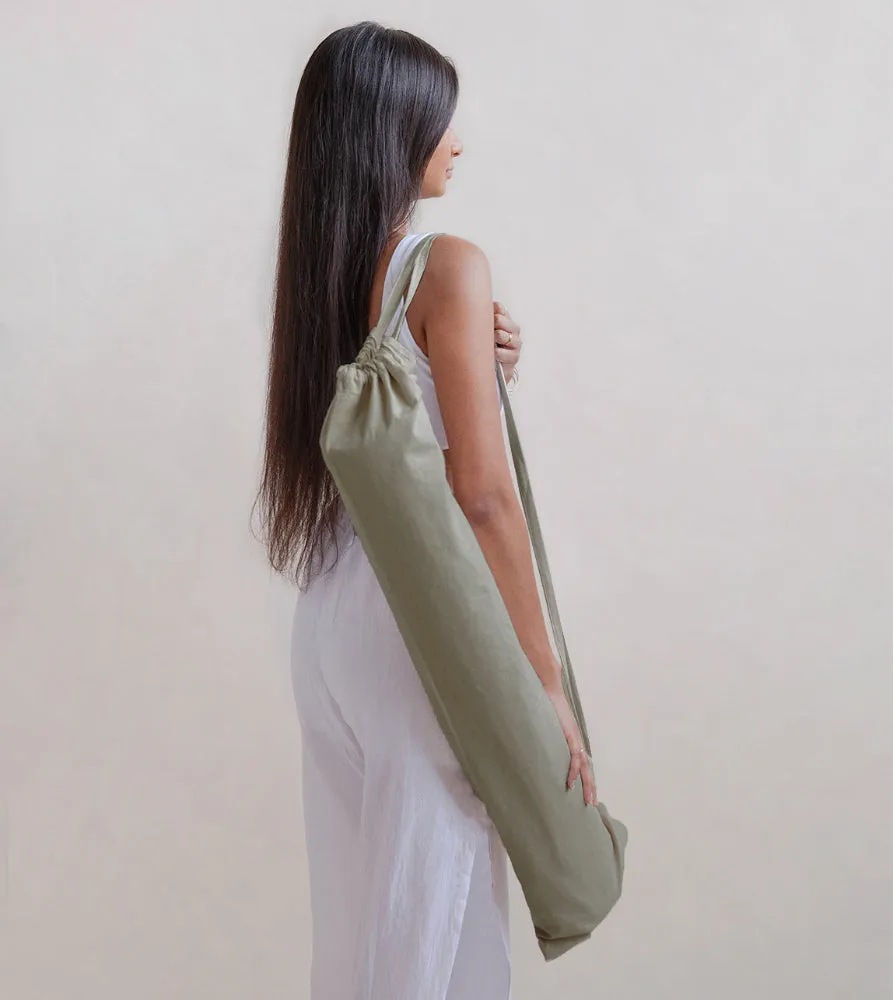 Jade & Jute - Naturally Dyed Herbal 5mm Yoga Mat