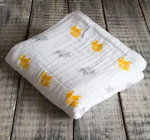 Organic Snuggle Blanket - Elephant