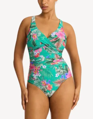 Pacifico Cross Front Multifit One Piece Swimsuit