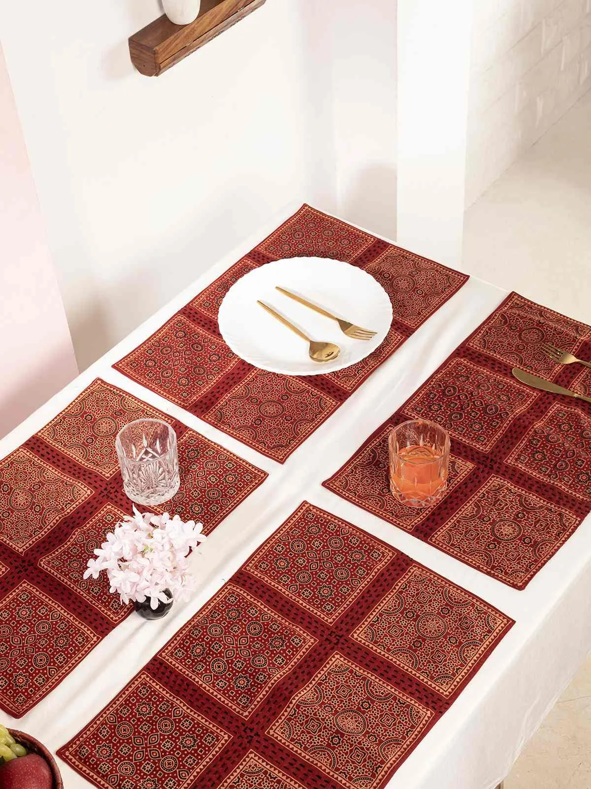 Patch Work Geometrical Table Mat