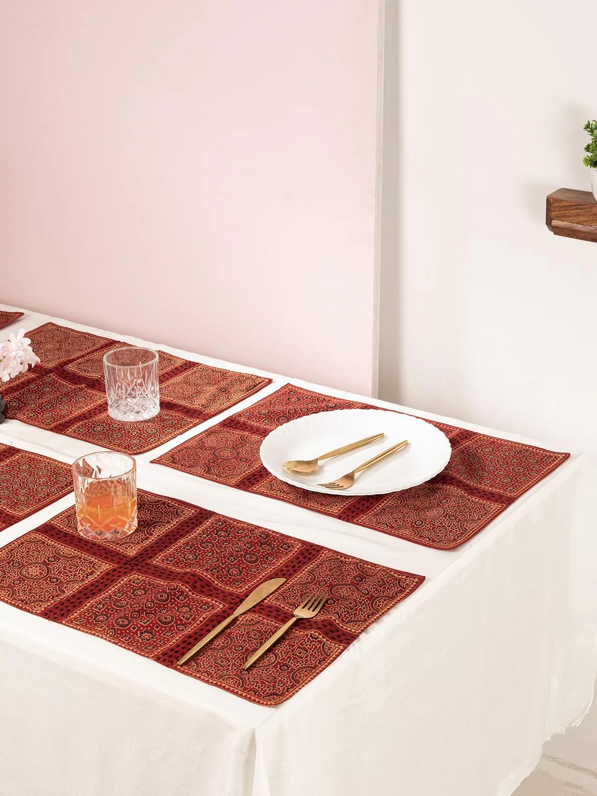 Patch Work Geometrical Table Mat