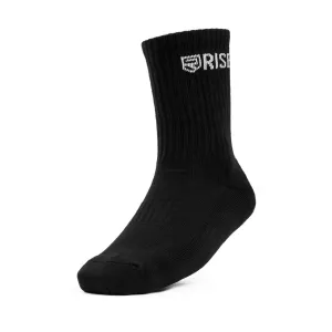 Rise Crew Socks  Black