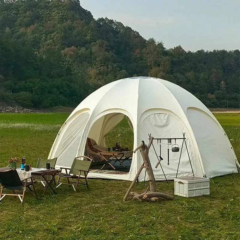 Spherical Dome Canopy Tent, Outdoor Light Luxury Camp Hemispheric Tent, Sunshade And Rainproof Starry Sky Hotel Tent