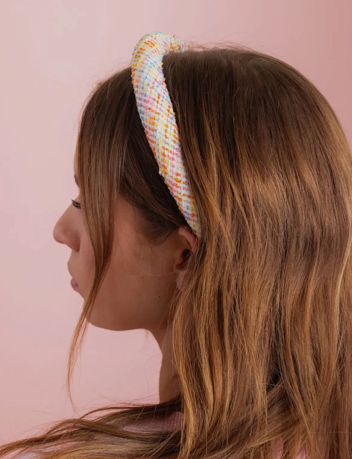 Tai Rainbow Tweed Headband