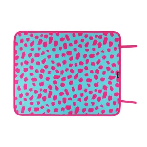 Teal Cheetah Poolside Seating Mat