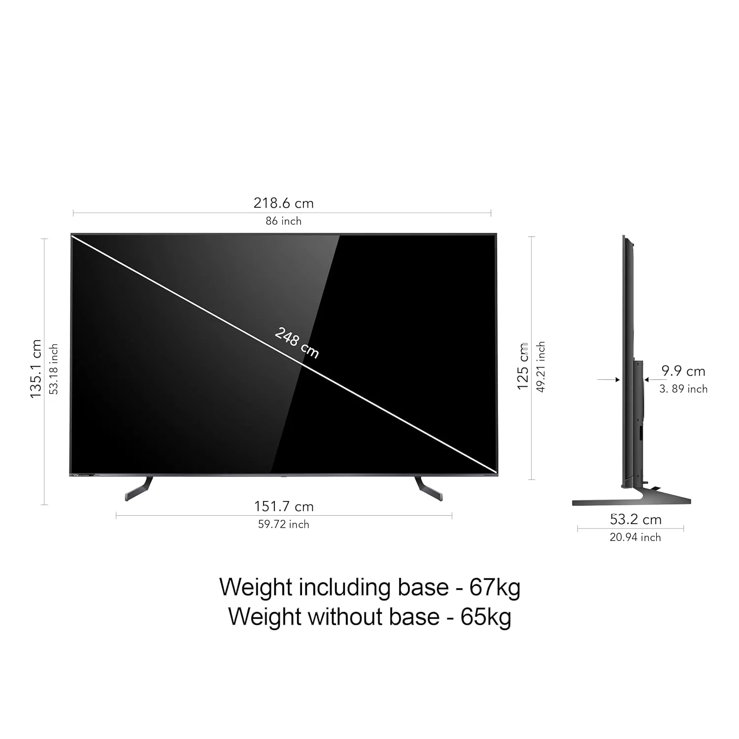 Vu 98QV 98 inches Masterpiece 3 Years Complete Warranty Series 4K Ultra HD Smart QLED TV  |(Jetplane Grey)