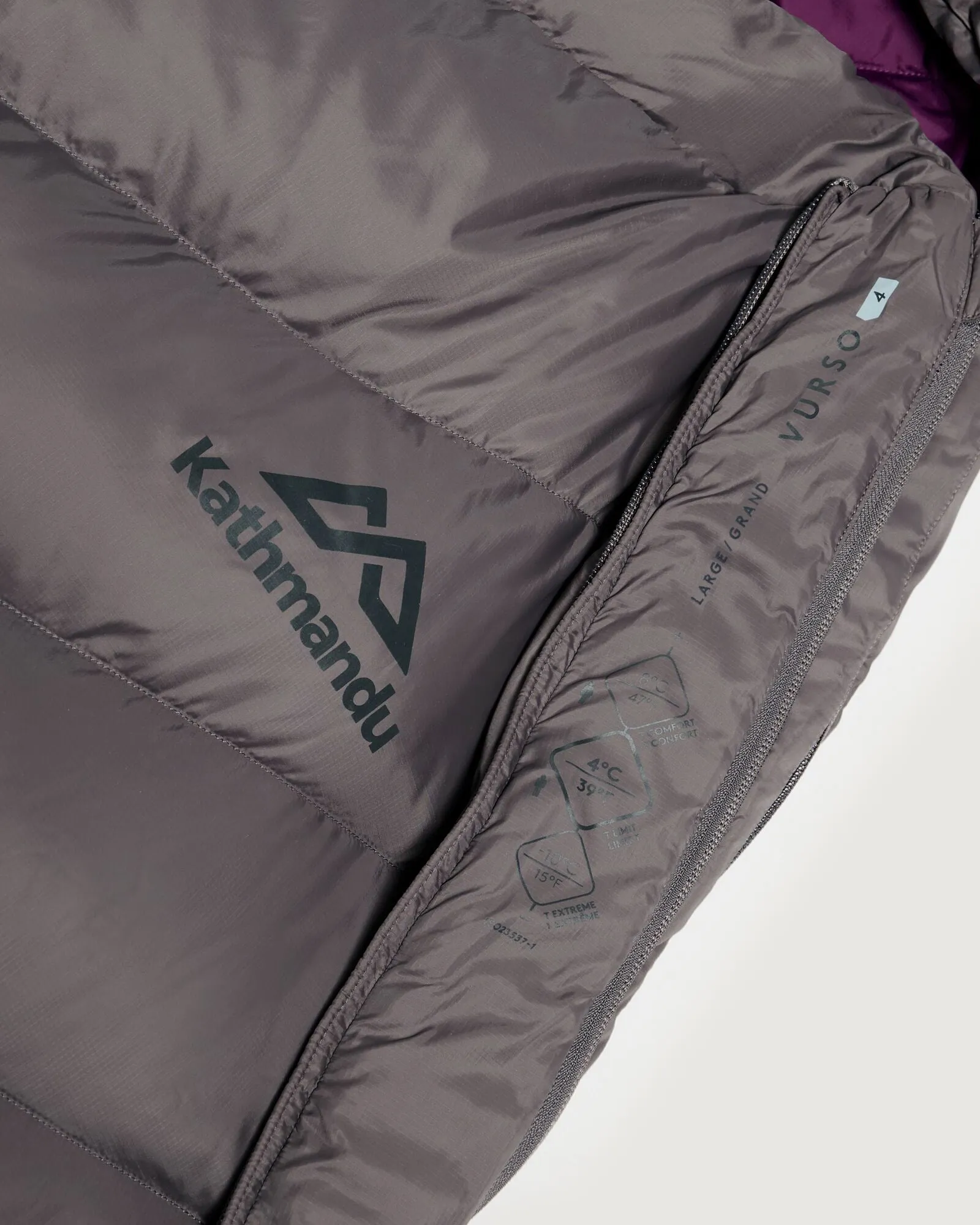 Vurso 4 °C Sleeping Bag - Large - Light Quartz/Red Earth